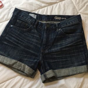 Boyfriend denim shorts